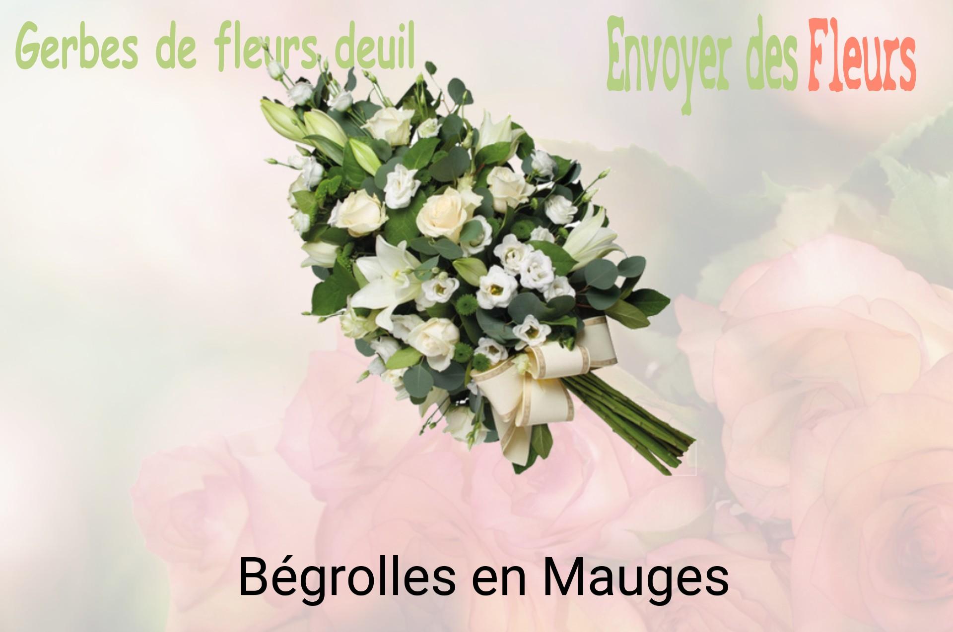 Gerbe de fleurs de deuil livrée à Bégrolles-en-Mauges